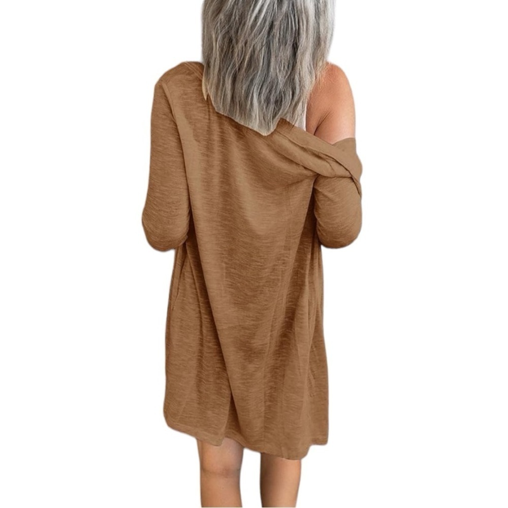 NWOT Women’s Open Front Lightweight Cardigan V Neck - Picture 5 of 7